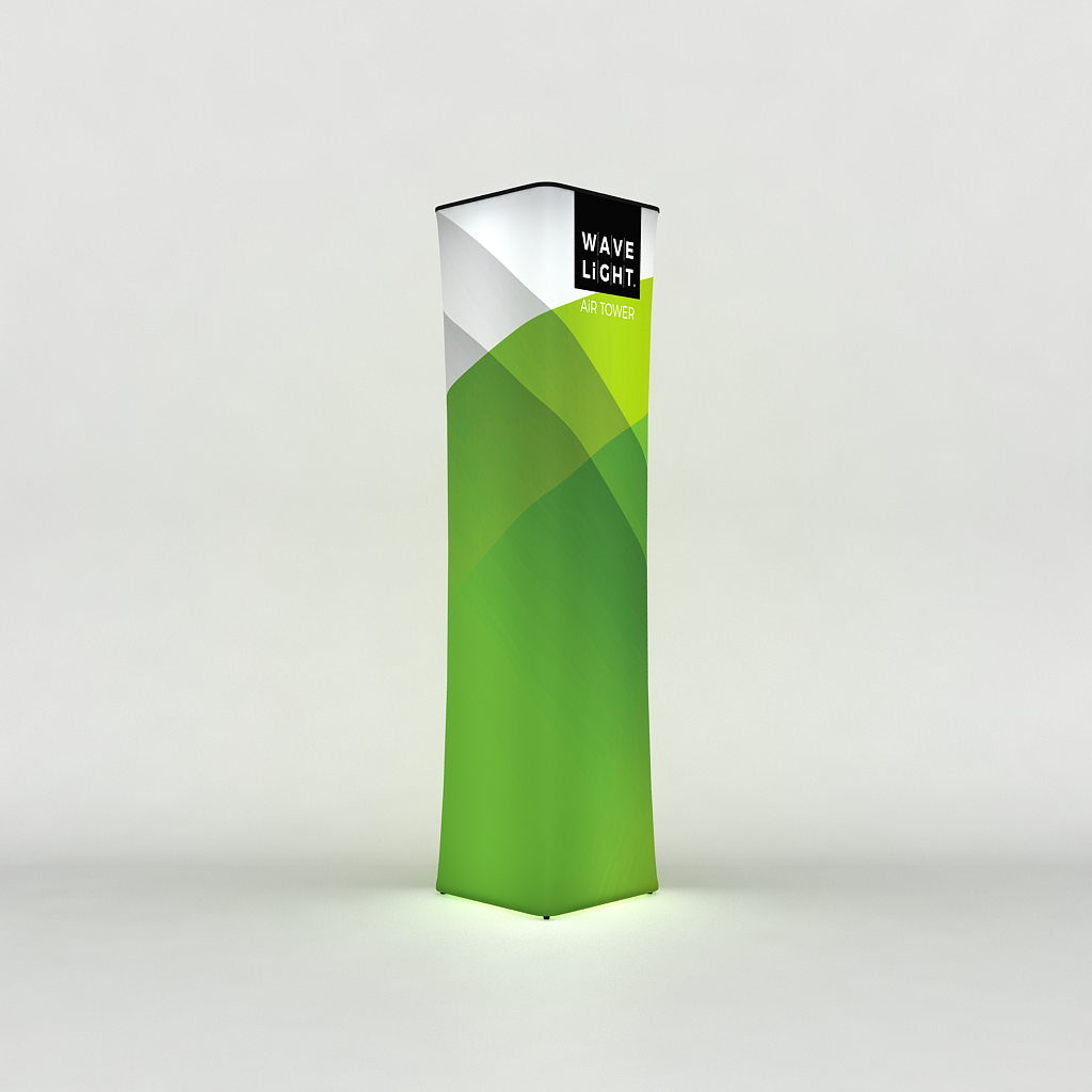 WaveLight® Air Backlit Inflatable Square Tower - 3m h