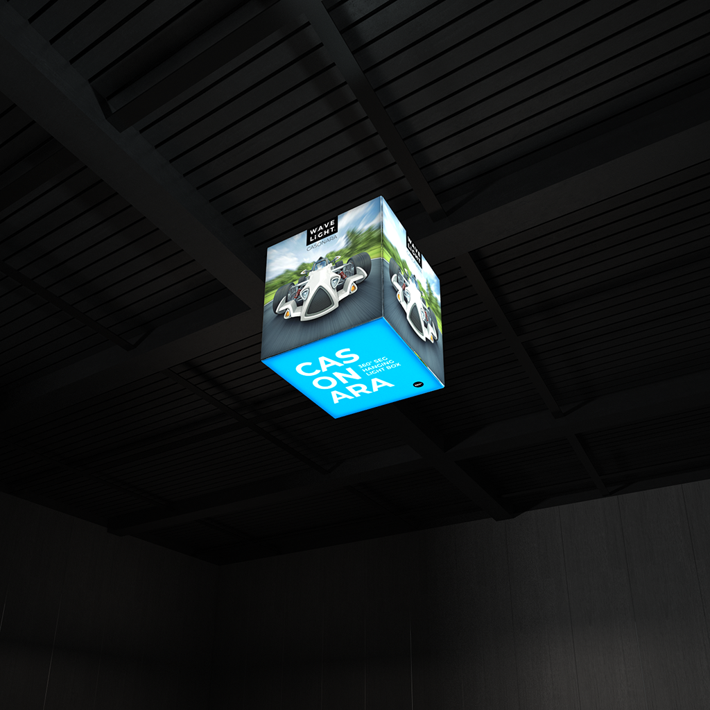 WaveLight® Casonara Blimp Cube 360º Hanging Light Box - 100L