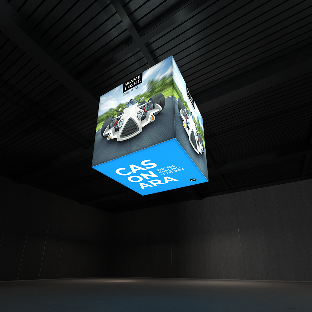 WaveLight® Casonara Blimp Cube 360º Hanging Light Box - 200L