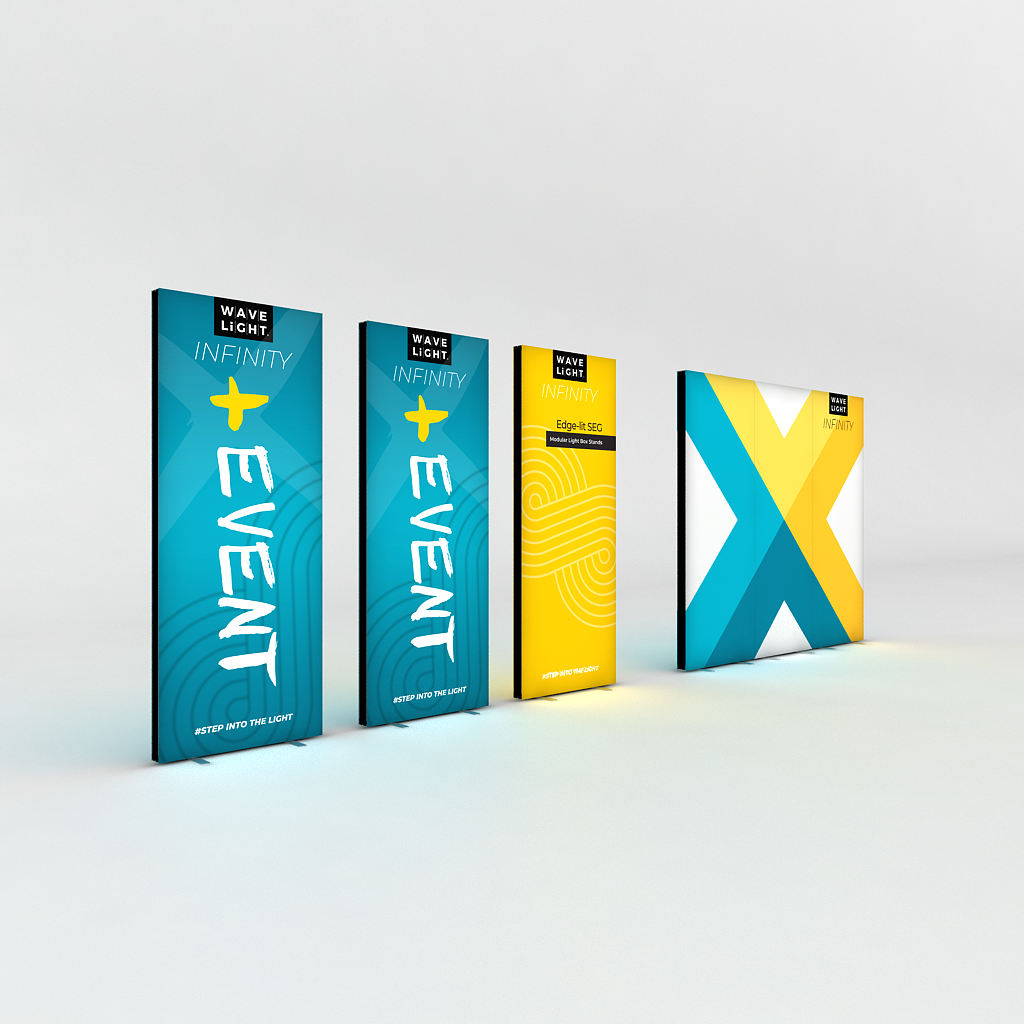 WaveLight® Infinity LED Light Box Display Stands for Events - Image 4