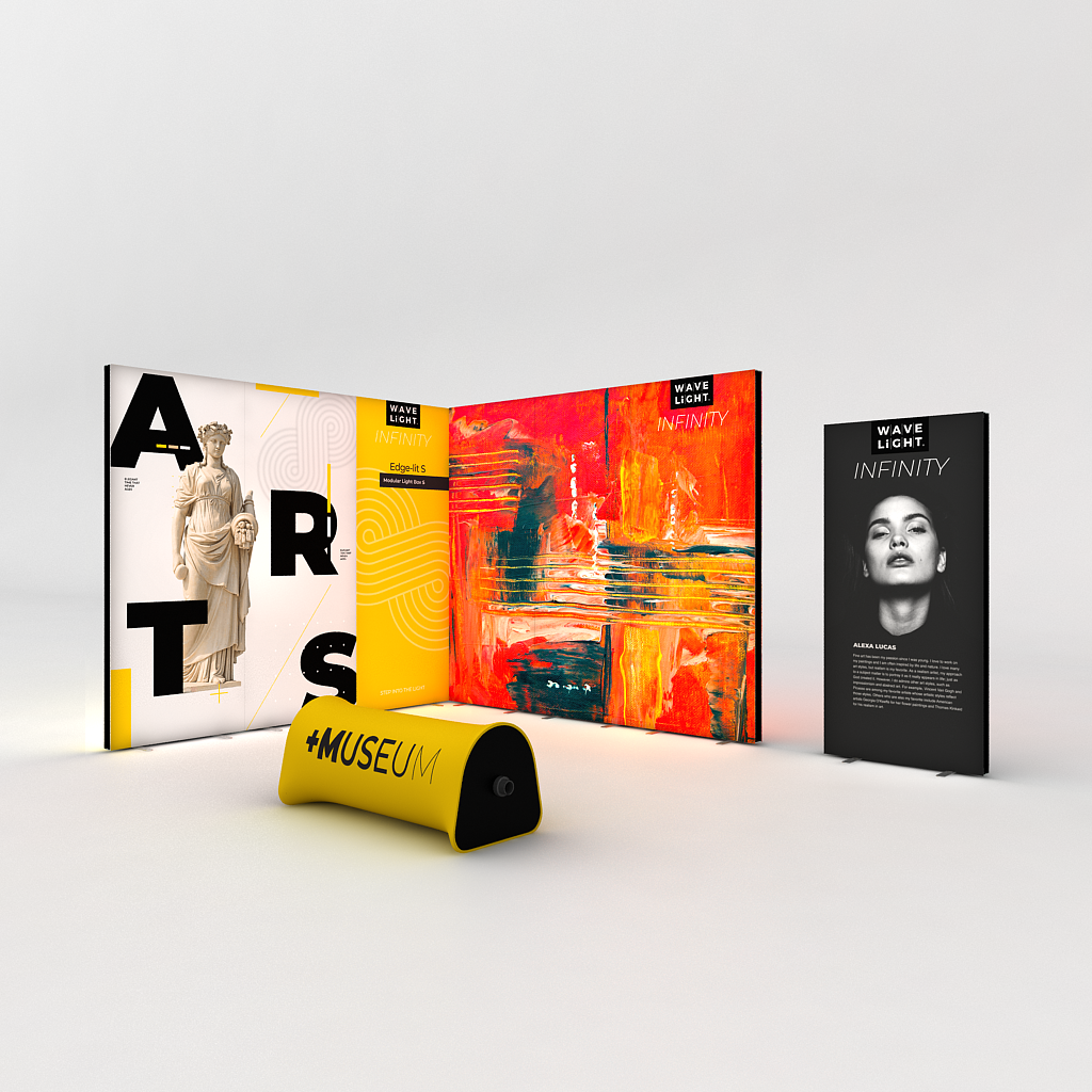 WaveLight® Infinity LED Light Box Display Stands for Museums - Image 3