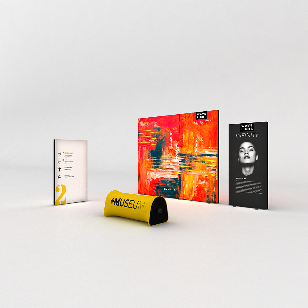 WaveLight® Infinity LED Light Box Display Stands for Museums - Image 4