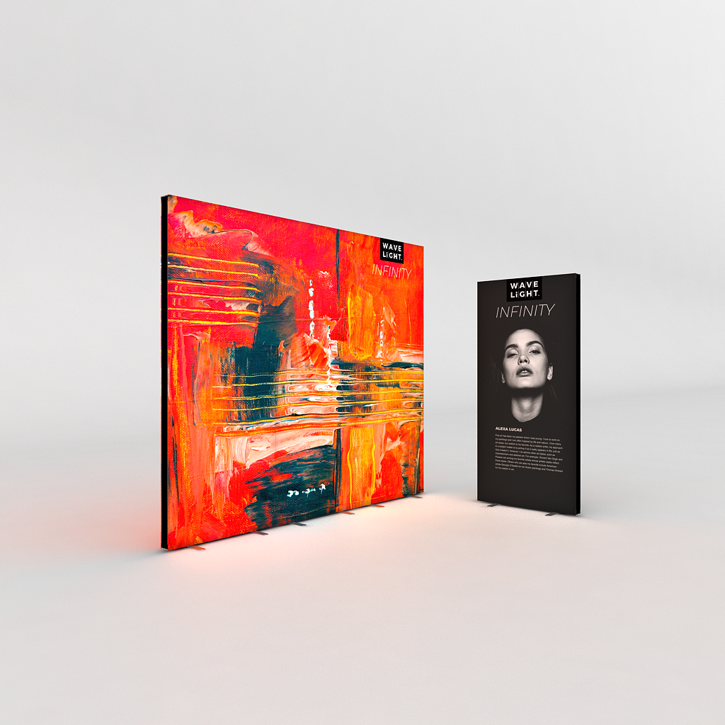 WaveLight® Infinity LED Light Box Display Stands for Museums - Image 5